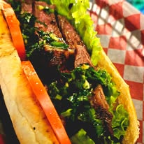 Hotdog Vikingdogs con toppings